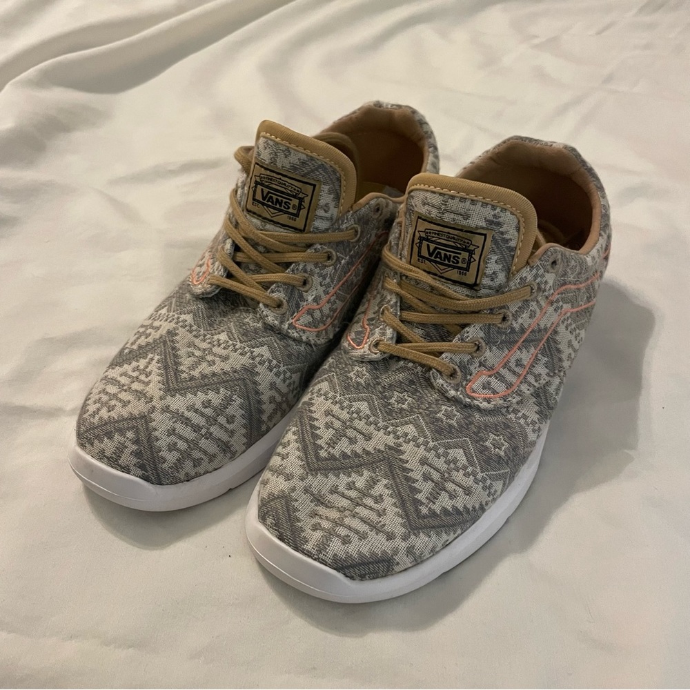 Vans Grey Patterned Sneakers - image 2
